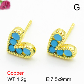 Cubic Zirconia  Fashion Copper Earrings  F7E400181baka-L017