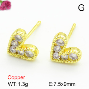 Cubic Zirconia  Fashion Copper Earrings  F7E400182baka-L017
