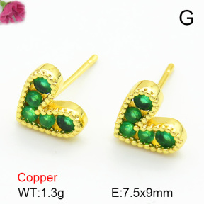 Cubic Zirconia  Fashion Copper Earrings  F7E400183baka-L017