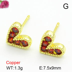 Cubic Zirconia  Fashion Copper Earrings  F7E400184baka-L017
