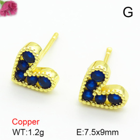 Cubic Zirconia  Fashion Copper Earrings  F7E400186baka-L017