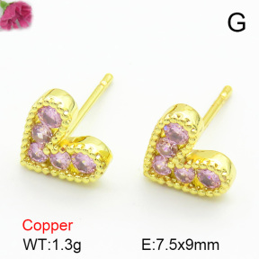 Cubic Zirconia  Fashion Copper Earrings  F7E400187baka-L017