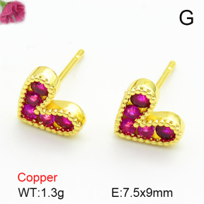 Cubic Zirconia  Fashion Copper Earrings  F7E400188baka-L017