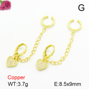 Cubic Zirconia  Fashion Copper Earrings  F7E400201bbov-L017