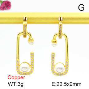 Cubic Zirconia  Fashion Copper Earrings  F7E400207bbov-L017