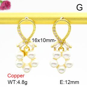 Cubic Zirconia  Fashion Copper Earrings  F7E400209bhva-L017