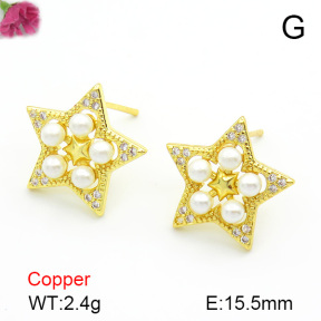 Cubic Zirconia  Fashion Copper Earrings  F7E400212bhia-L017