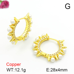Cubic Zirconia  Fashion Copper Earrings  F7E400215aivb-L017
