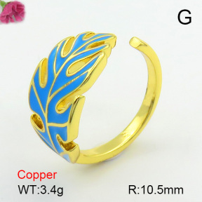 Enamel  Fashion Copper Ring  F7R300125baka-L017