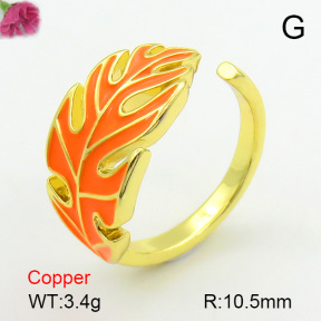 Enamel  Fashion Copper Ring  F7R300126baka-L017