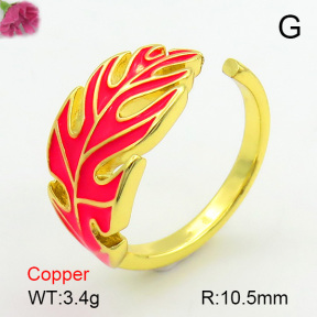Enamel  Fashion Copper Ring  F7R300127baka-L017