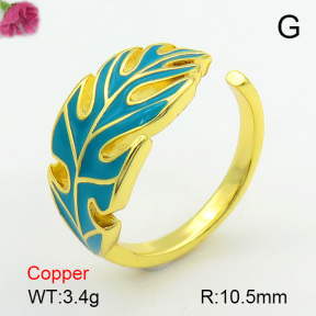 Enamel  Fashion Copper Ring  F7R300128baka-L017