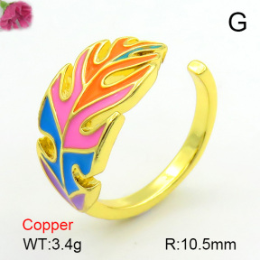 Enamel  Fashion Copper Ring  F7R300130baka-L017