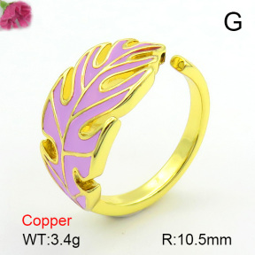 Enamel  Fashion Copper Ring  F7R300131baka-L017