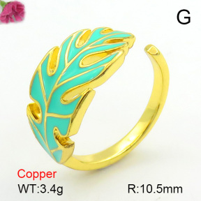Enamel  Fashion Copper Ring  F7R300132baka-L017