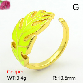 Enamel  Fashion Copper Ring  F7R300133baka-L017