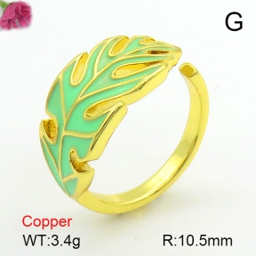 Enamel  Fashion Copper Ring  F7R300134baka-L017