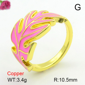 Enamel  Fashion Copper Ring  F7R300135baka-L017