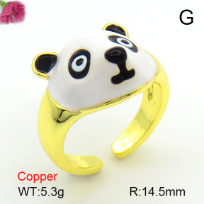 Enamel  Fashion Copper Ring  F7R300136ablb-L017