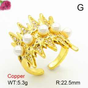 Cubic Zirconia  Fashion Copper Ring  F7R400155bhva-L017