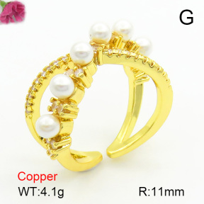 Cubic Zirconia  Fashion Copper Ring  F7R400159vbnb-L017