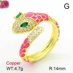 Fashion Copper Ring  F7R300170bbov-L017