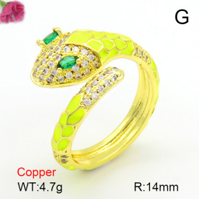 Fashion Copper Ring  F7R300171bbov-L017