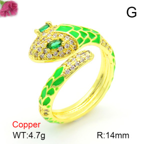 Fashion Copper Ring  F7R300173bbov-L017