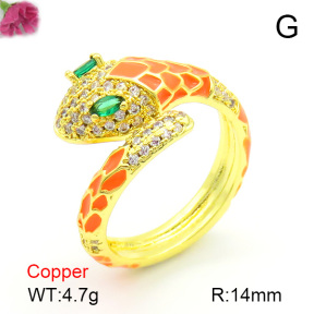 Fashion Copper Ring  F7R300174bbov-L017