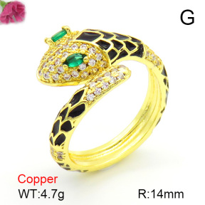 Fashion Copper Ring  F7R300175bbov-L017