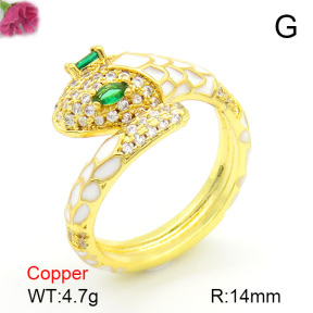 Fashion Copper Ring  F7R300176bbov-L017