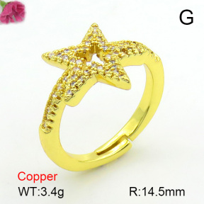 Fashion Copper Ring  F7R400162ablb-L017