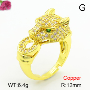 Fashion Copper Ring  F7R400218bbov-L017