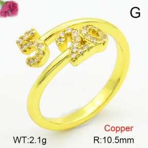 Fashion Copper Ring  F7R400227ablb-L017