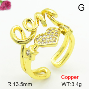 Fashion Copper Ring  F7R400333ablb-L017