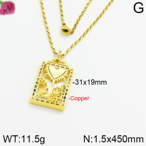 Fashion Copper Necklace  F2N400171biib-J40