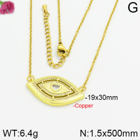 Fashion Copper Necklace  F2N400175vhmv-J40
