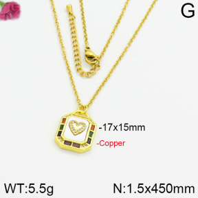 Fashion Copper Necklace  F2N400180vhov-J40