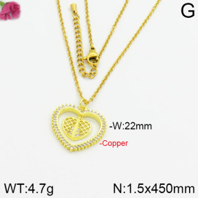 Fashion Copper Necklace  F2N400183ahjb-J40