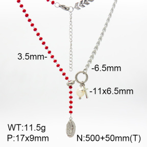 For Easter,Grass & Natural Cultured Freshwater Pearls  SS Necklace  7N4000091bhia-908
