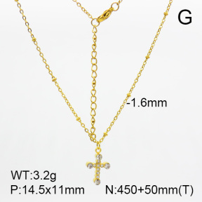 For Easter,Rhinestones  SS Necklace  7N4000096vbnb-908