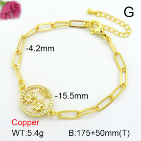 Zirconia  Fashion Copper Bracelet  F7B400296vbnb-L024