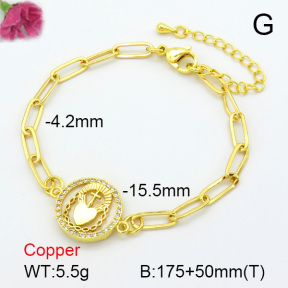 Zirconia  Fashion Copper Bracelet  F7B400299vbnb-L024