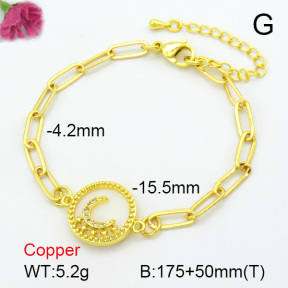 Zirconia  Fashion Copper Bracelet  F7B400303vbnb-L024