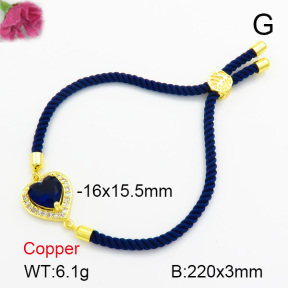 Zirconia  Fashion Copper Bracelet  F7B800010vbnb-L024