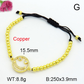 Zirconia  Fashion Copper Bracelet  F7B800013vbnb-L024