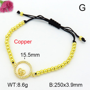 Zirconia  Fashion Copper Bracelet  F7B800020vbnb-L024