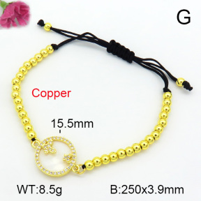 Zirconia  Fashion Copper Bracelet  F7B800022vbnb-L024