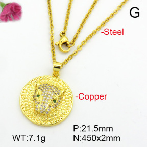 Zirconia  Fashion Copper Necklace  F7N400617baka-L024