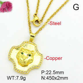 Zirconia  Fashion Copper Necklace  F7N400618baka-L024